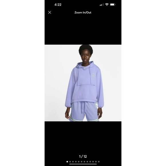 Tops Nwt Nike Sportswear Drifit Hoodie Light Thistle Poshmark